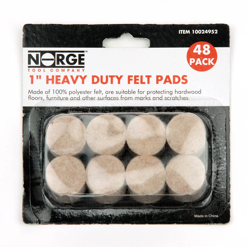1" Heavy Duty Felt Pads 48-Pack - Image 2