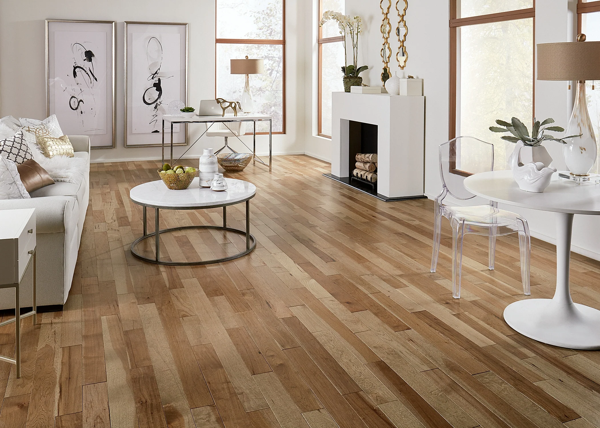 3/4 in. Copper Ridge Hickory Solid Hardwood Flooring - Sample - Image 2