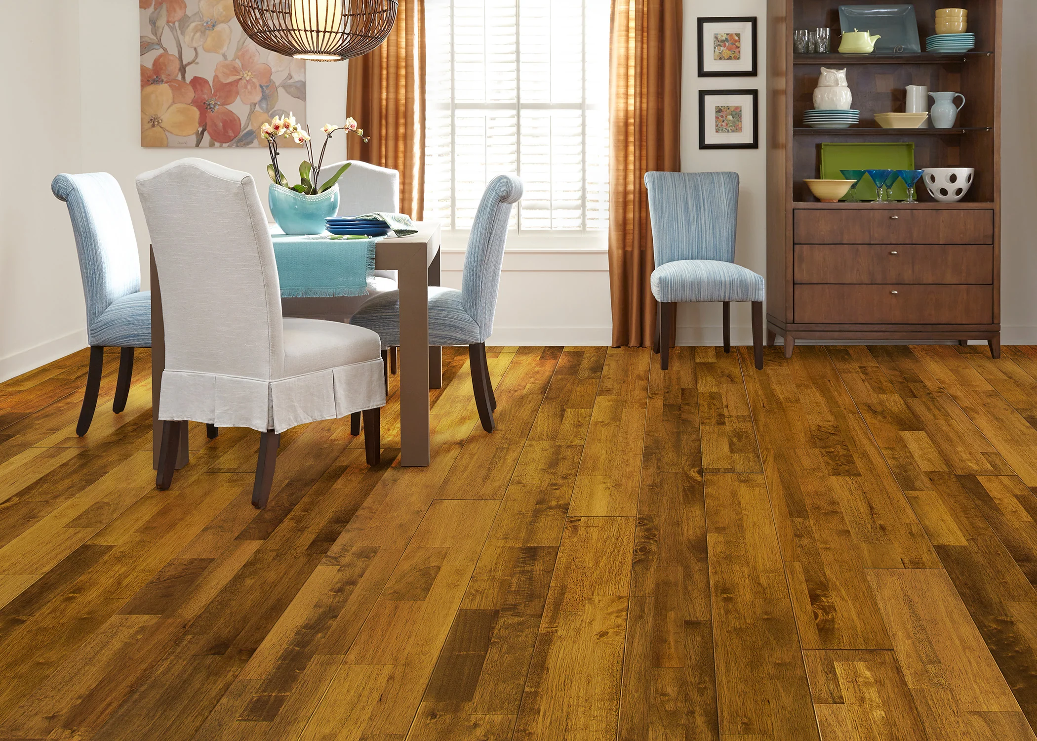3/4 in. Golden Hevea Solid Hardwood Flooring 6 in. Wide - As-Is - Stack Out - 325.44 Sq. Ft. - Image 2
