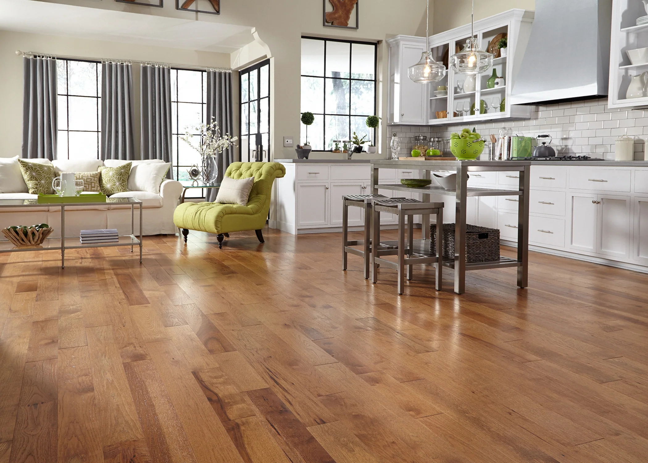 3/4 in. Sugar Mill Hickory Solid Hardwood Flooring - Sample - Image 2