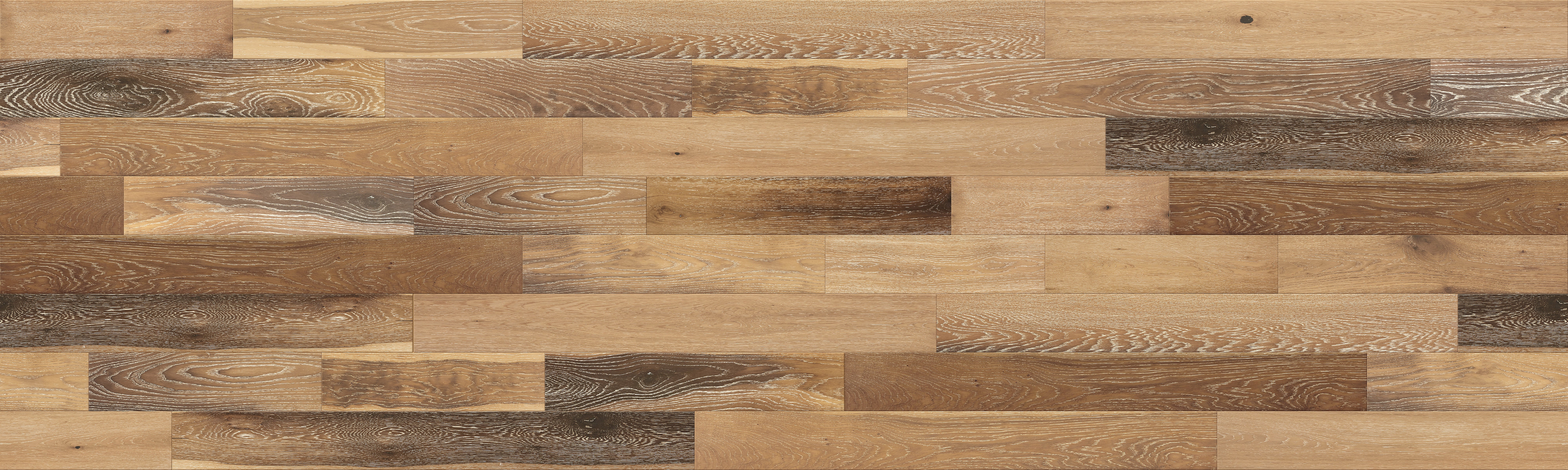 3/8 in. Vintage French Oak Distressed Engineered Hardwood Flooring - Sample - Image 3