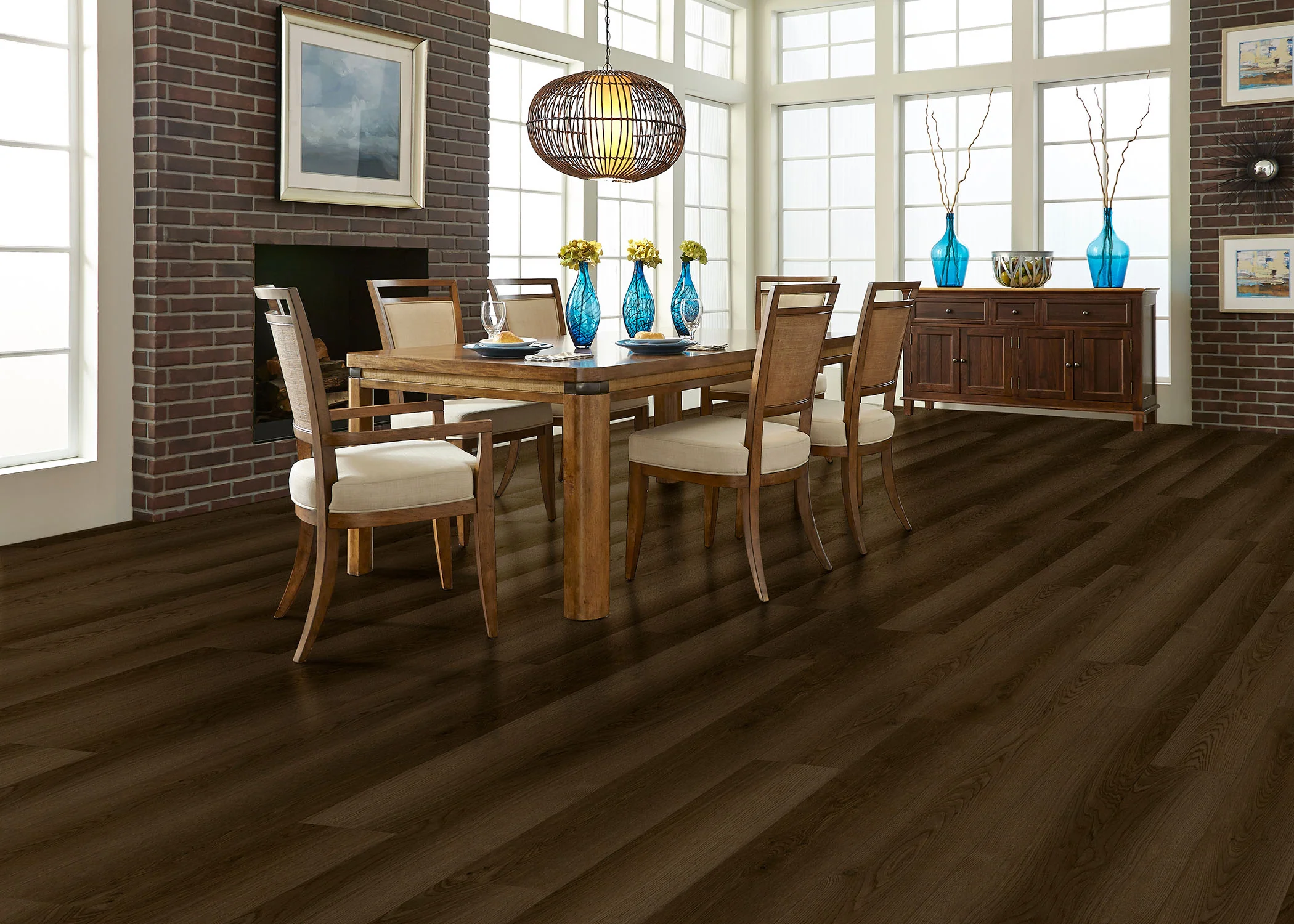 5mm w/pad Westpark Cherry Waterproof Rigid Vinyl Plank Flooring 7.1 in. Wide x 48 in. Long - As-Is - Stack Out - 370.76 Sq. Ft. - Image 2