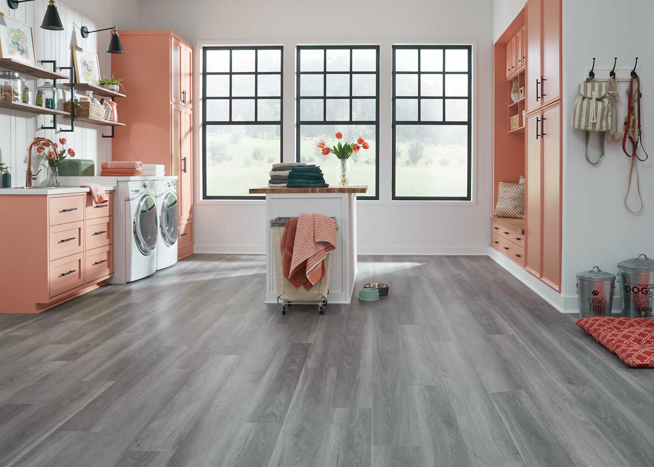 6mm w/pad Cathedral Oak Waterproof Rigid Vinyl Plank Flooring - Sample - Image 2