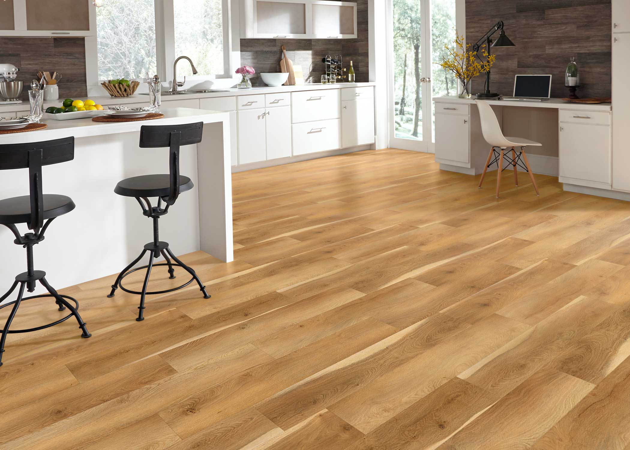 8mm w/pad Clay Harbor Hickry Waterproof Rigid Vinyl Plank Flooring - Sample - Image 2
