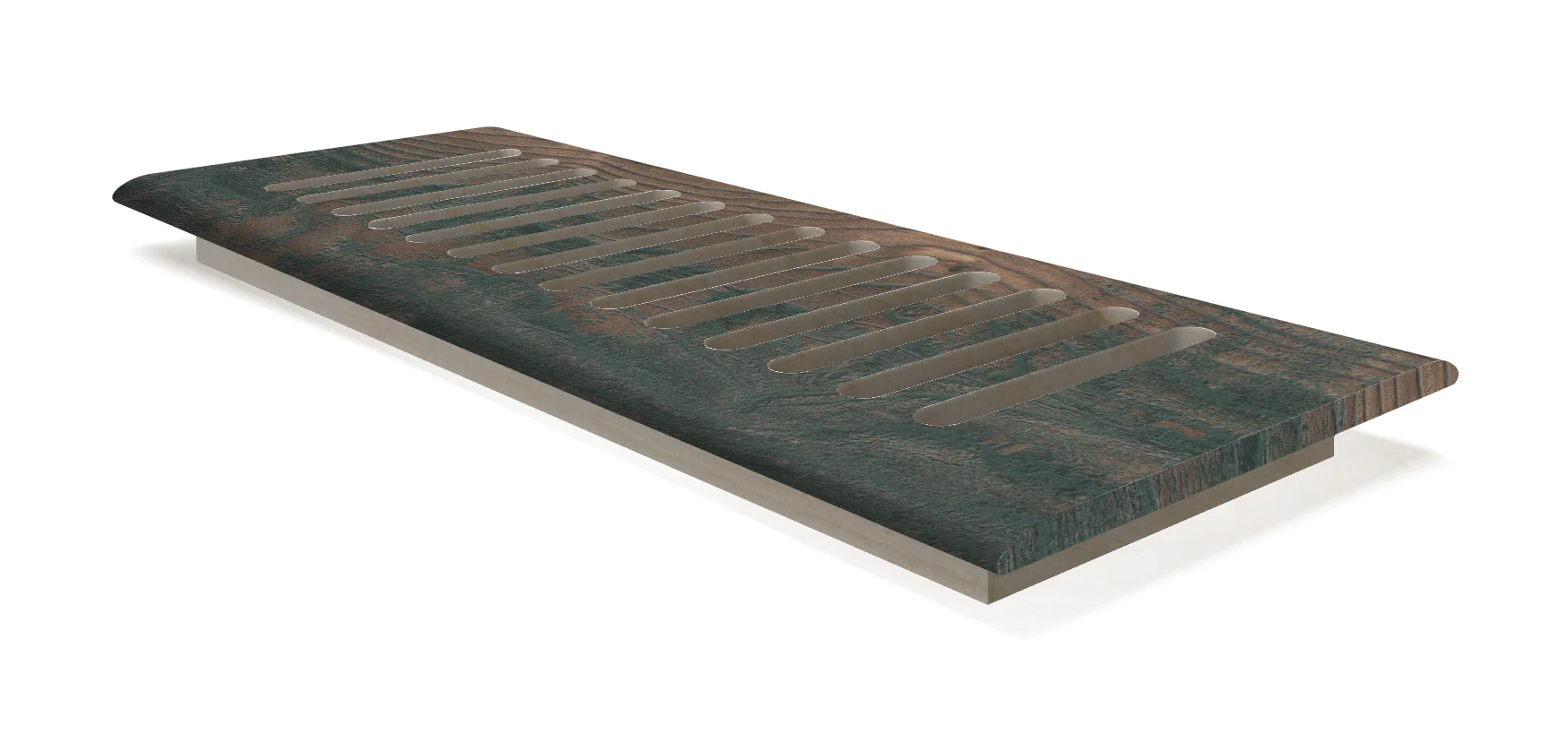 Antique Acres Oak Laminate 4 in. Wide x 10 in. Length Drop In Grill