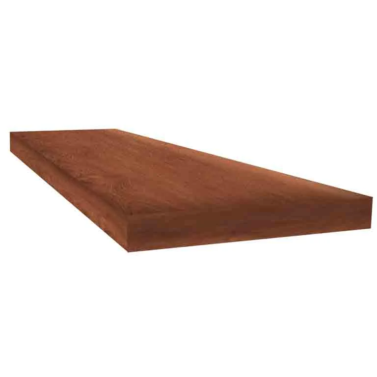 Brick Paver Oak 48" inch Square Retrofit Tread with Return