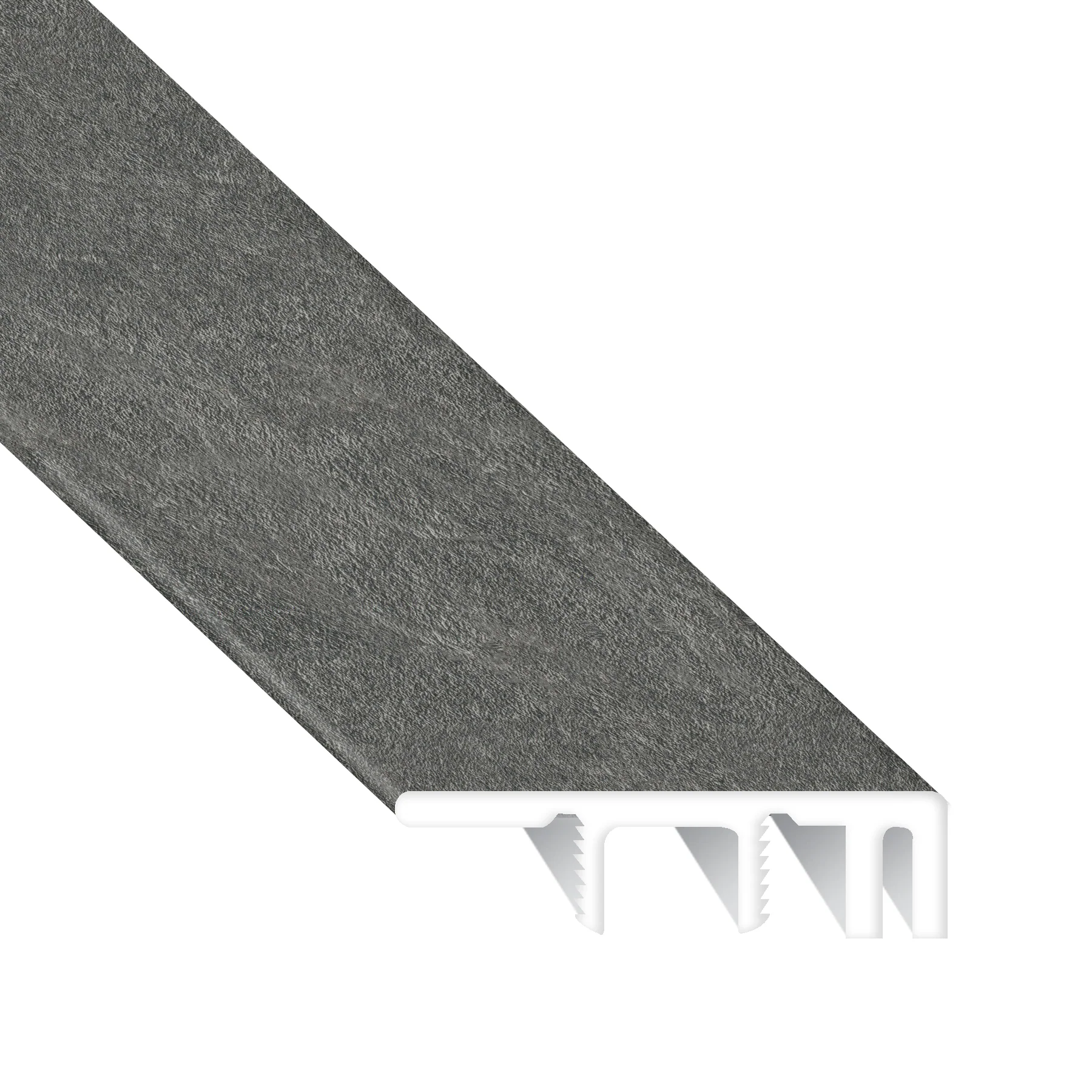 Burgess Gray Brick Waterproof Laminate 1.5 in. Wide x 7.5 ft. Length End Cap