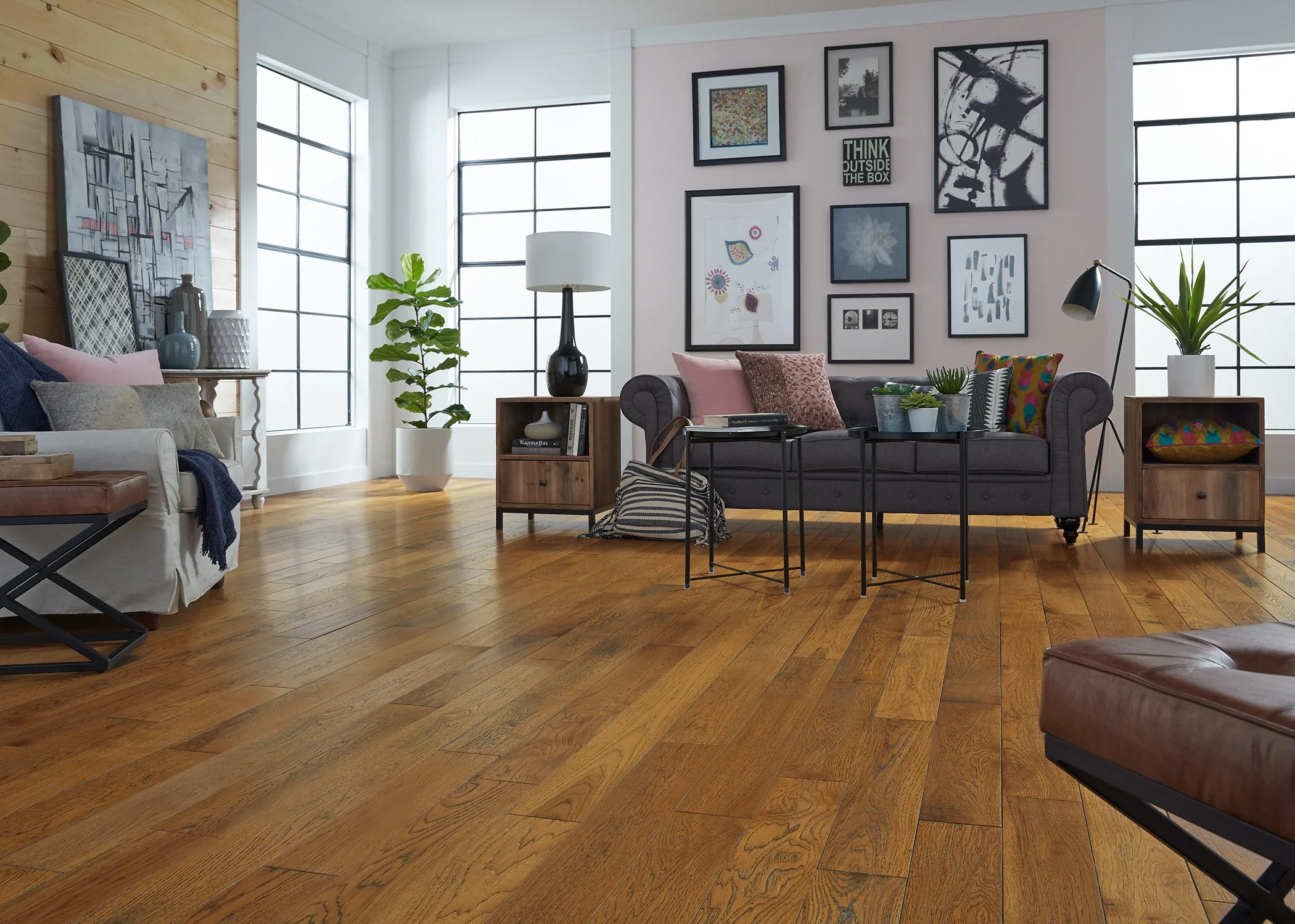 3/4 in. Pepperell Hickory Prefinished Solid Hardwood Flooring 5 in. Wide - Image 2