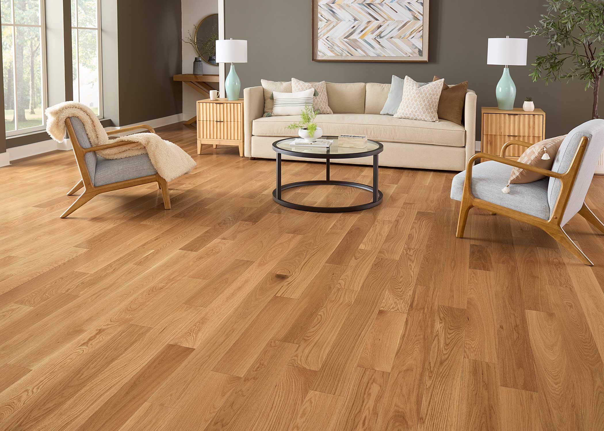 3/4 in. Select White Oak Solid Hardwood Flooring 5 in. Wide - Image 2