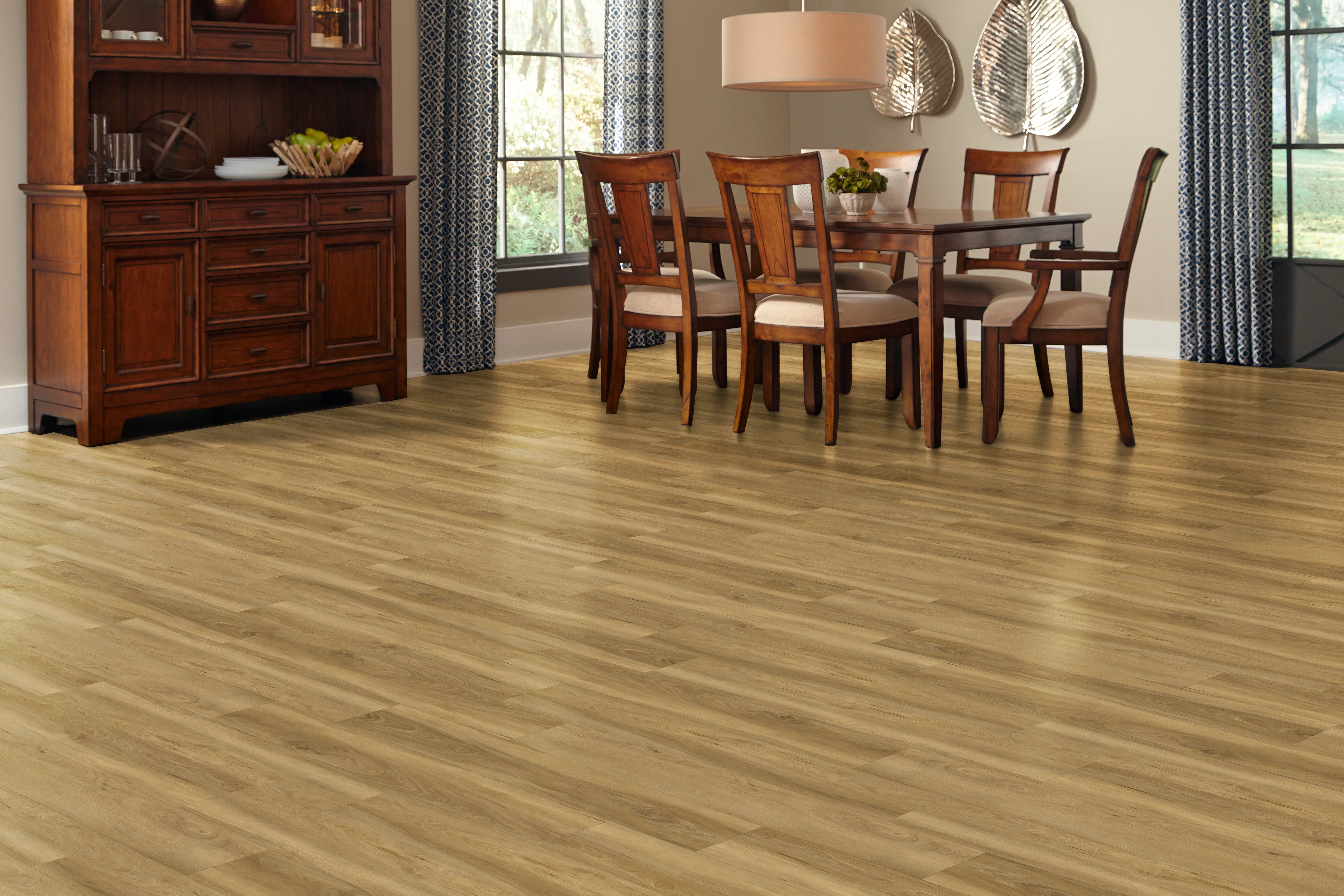 5mm w/pad Shoreway Oak Waterproof Rigid Vinyl Plank Flooring 7.1 in. Wide x 48 in. Long - Image 4