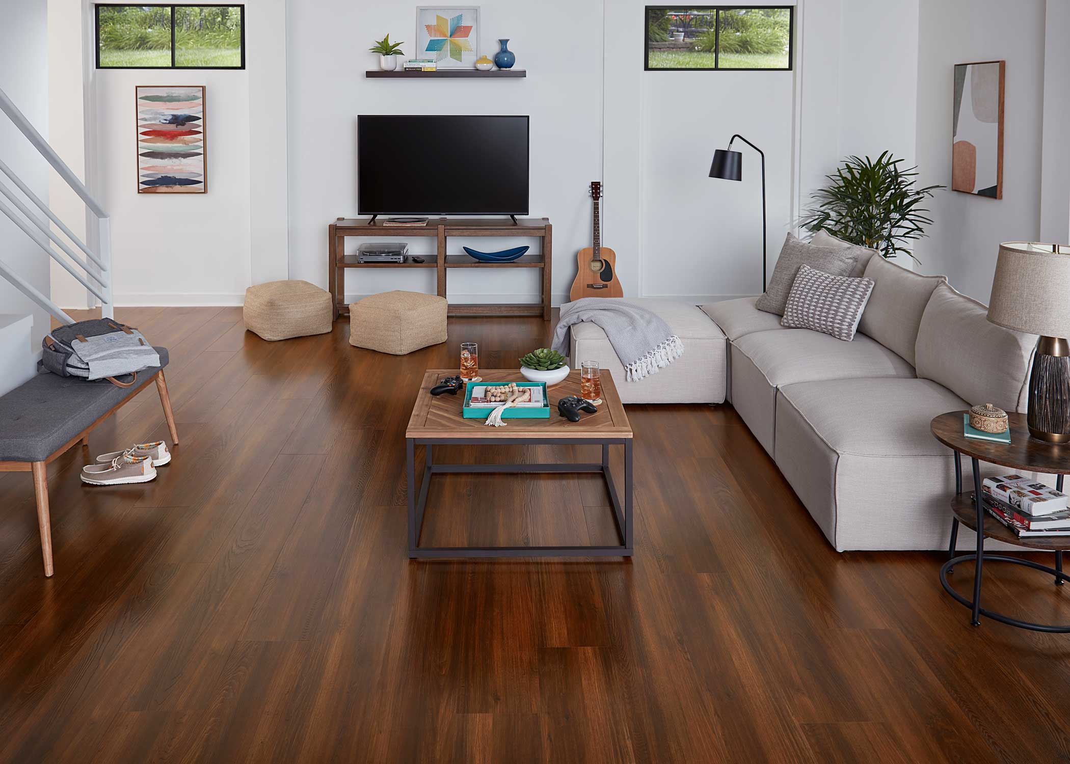 8mm w/pad Revere Oak Waterproof Rigid Vinyl Plank Flooring 8.98 in. Wide x 72 in. Long - Image 3