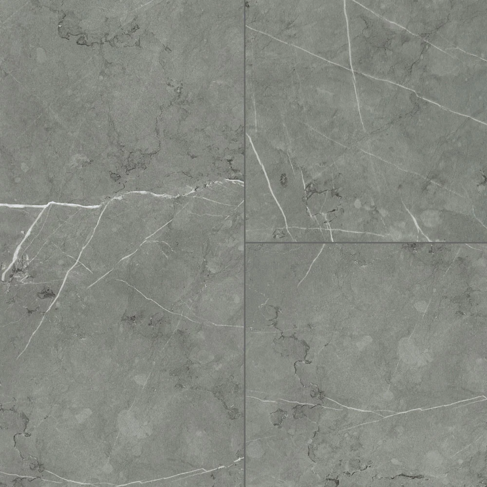 5mm w/pad Grigio Salerno Waterproof Rigid Vinyl Tile 12 in. Wide x 24 in. Long