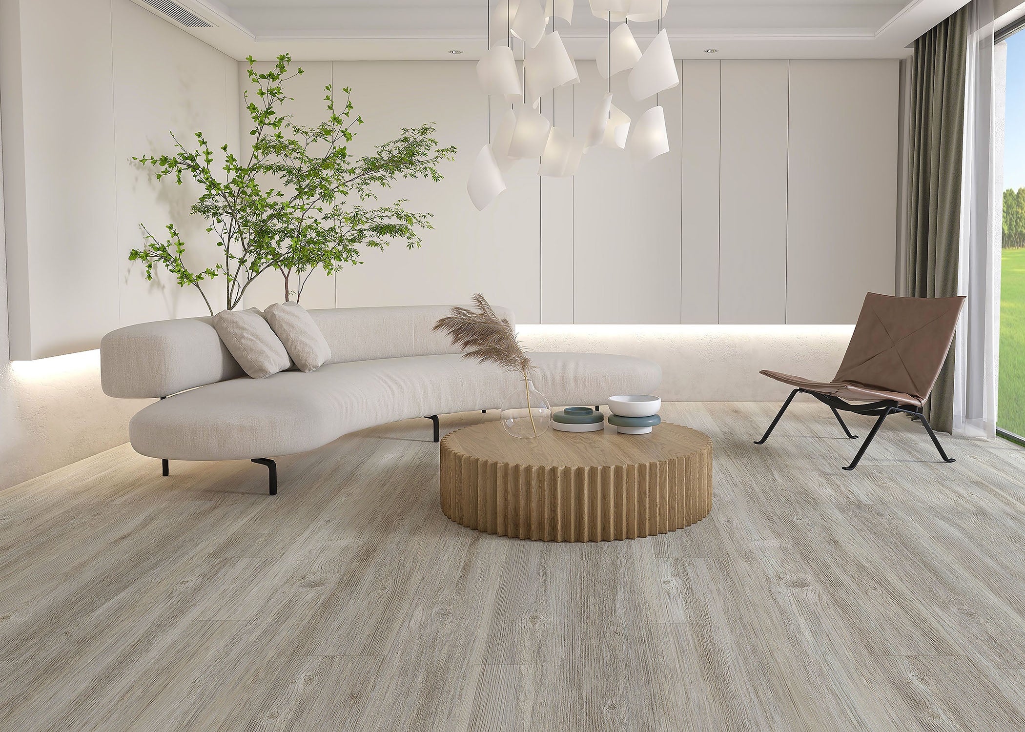 5mm w/pad Mountain Breeze Pine Waterproof Rigid Vinyl Plank Flooring 7.09 in. Wide x 48 in. Long - Image 2