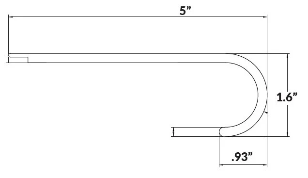 Laguna Gray Oak Landing Stair Nose - Image 2