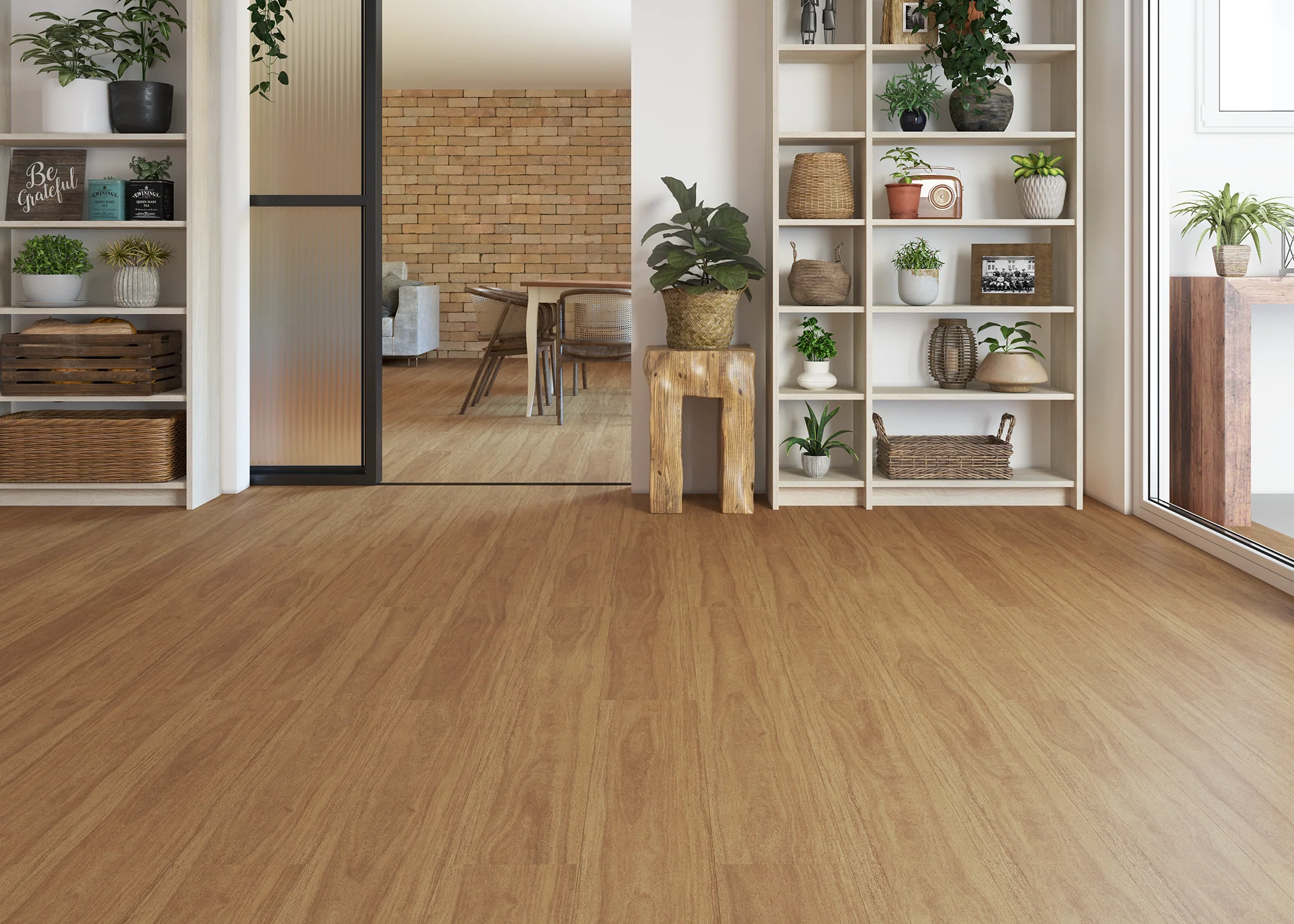 10mm Red Cumaru Water-Resistant Laminate Flooring 7.36 in. Width x 52.75 in. Length - Image 2