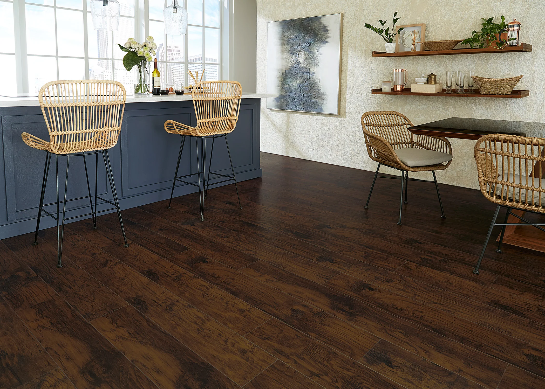 12mm Rustic Realm Hickory Water-Resistant Laminate Flooring 7.5 in. Width x 50.63 in. Length - Image 4