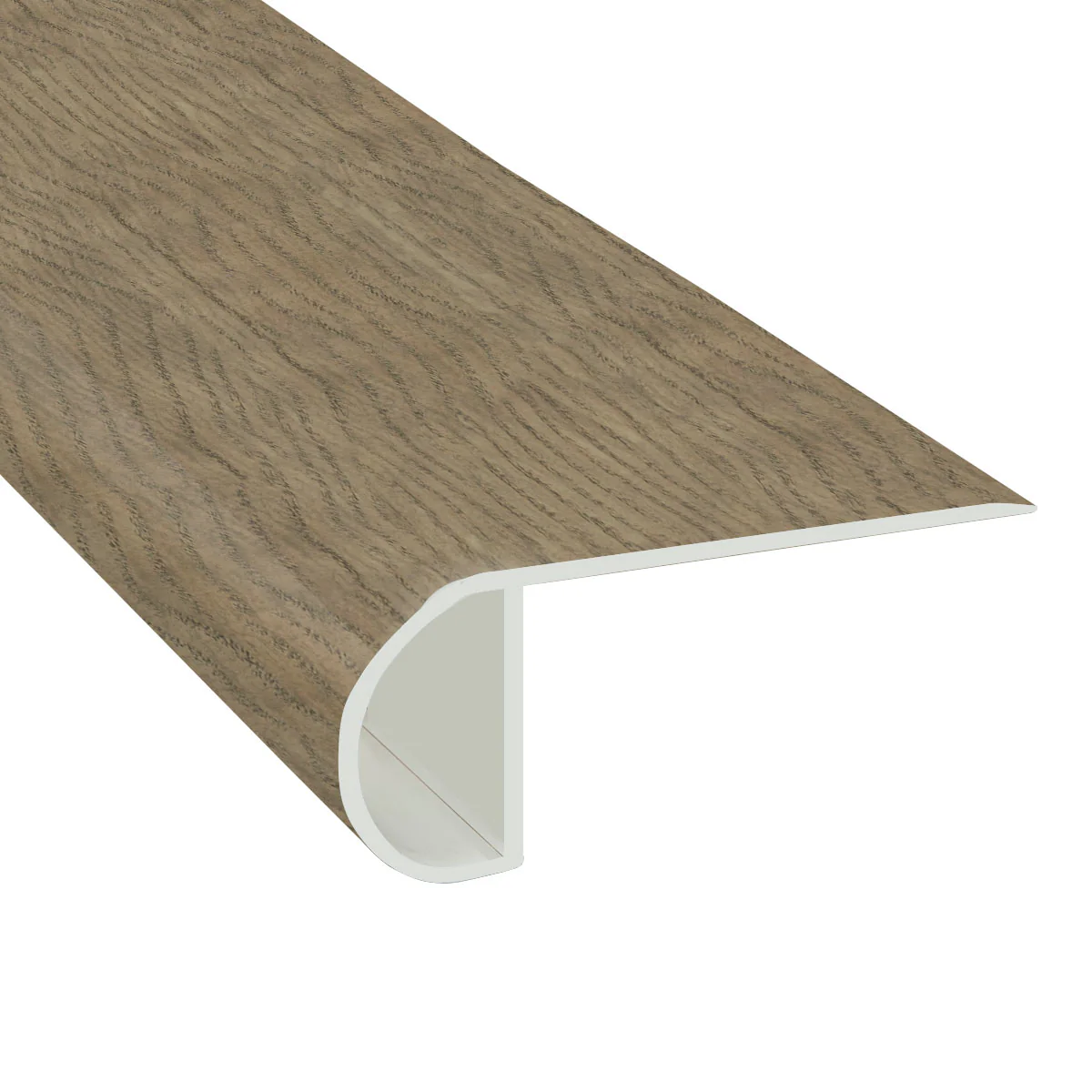 Dockside Ash Waterproof Vinyl 1 in. Thick x 2.23 in. Wide x 7.5 ft. Length Low Profile Stair Nose