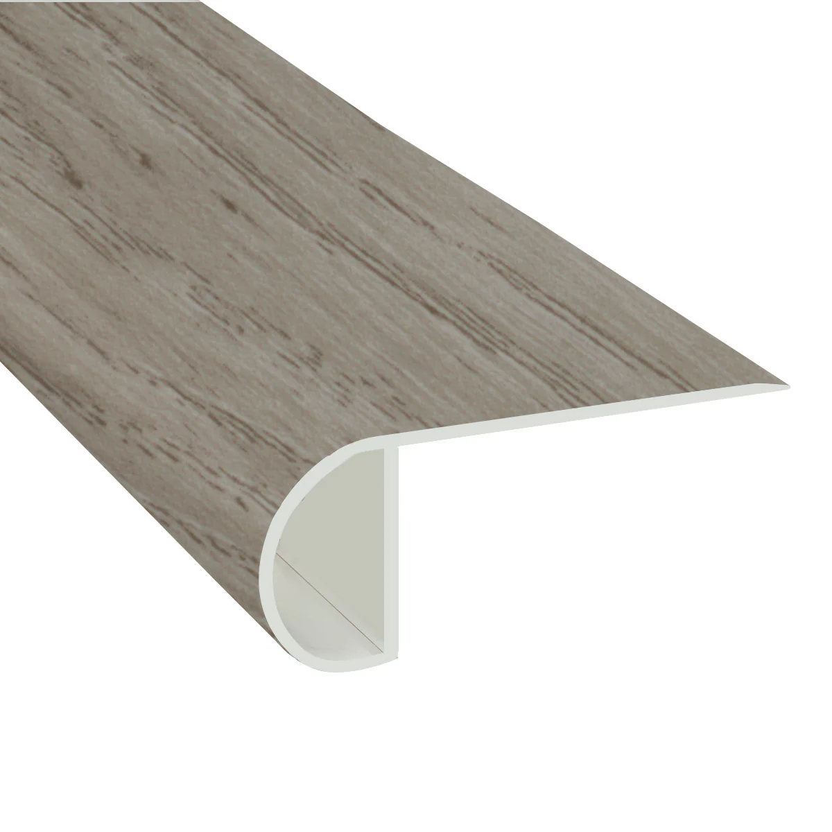 Fitzgerald Oak Waterproof Vinyl 1 in. Thick x 2.23 in. Wide x 7.5 ft. Length Low Profile Stair Nose