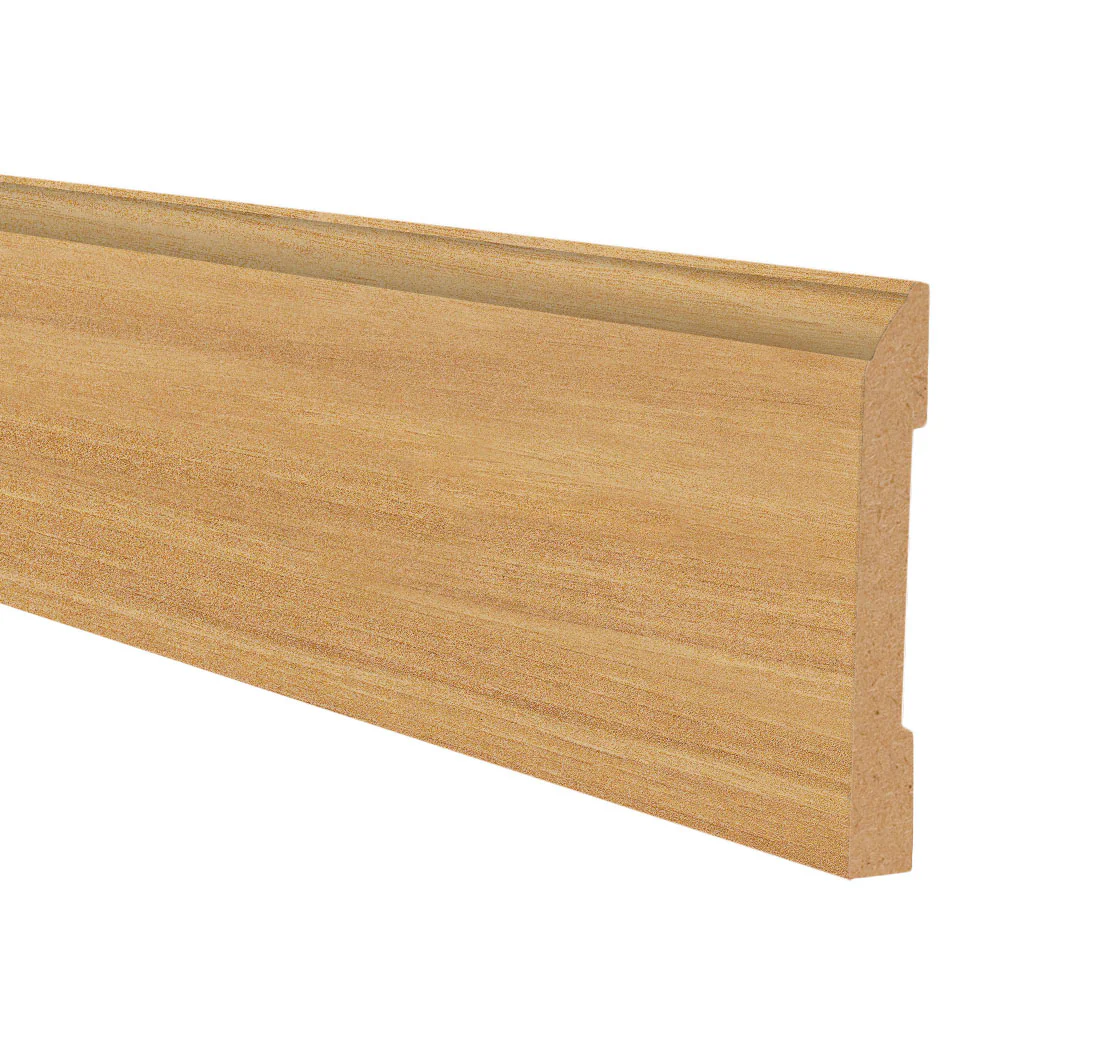 Honey Falls Hickory Hybrid Resilient 3.25 in wide x 7.5 ft Length Baseboard