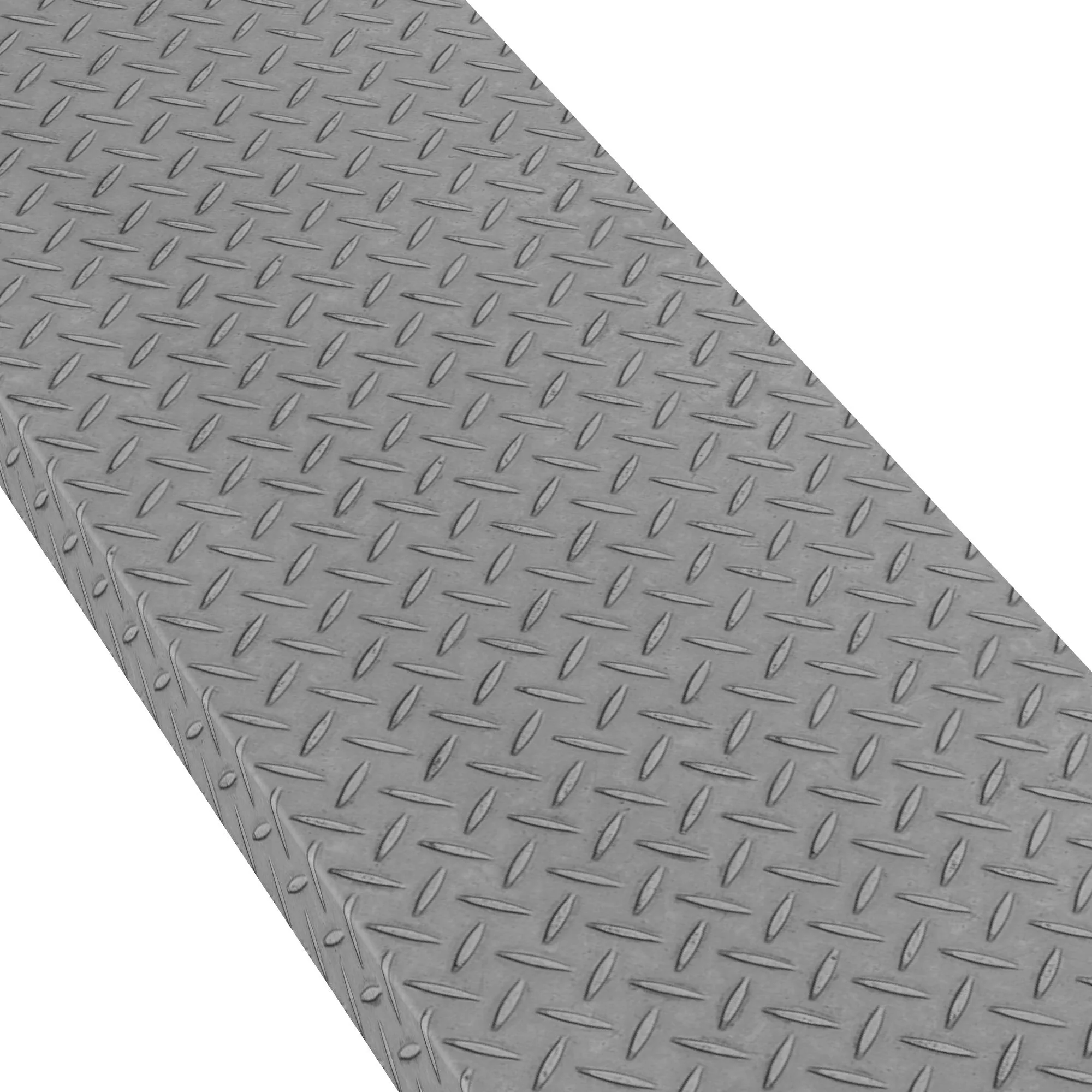 Industrial Grey 48 in Length Square Retro Fit Tread - Image 2