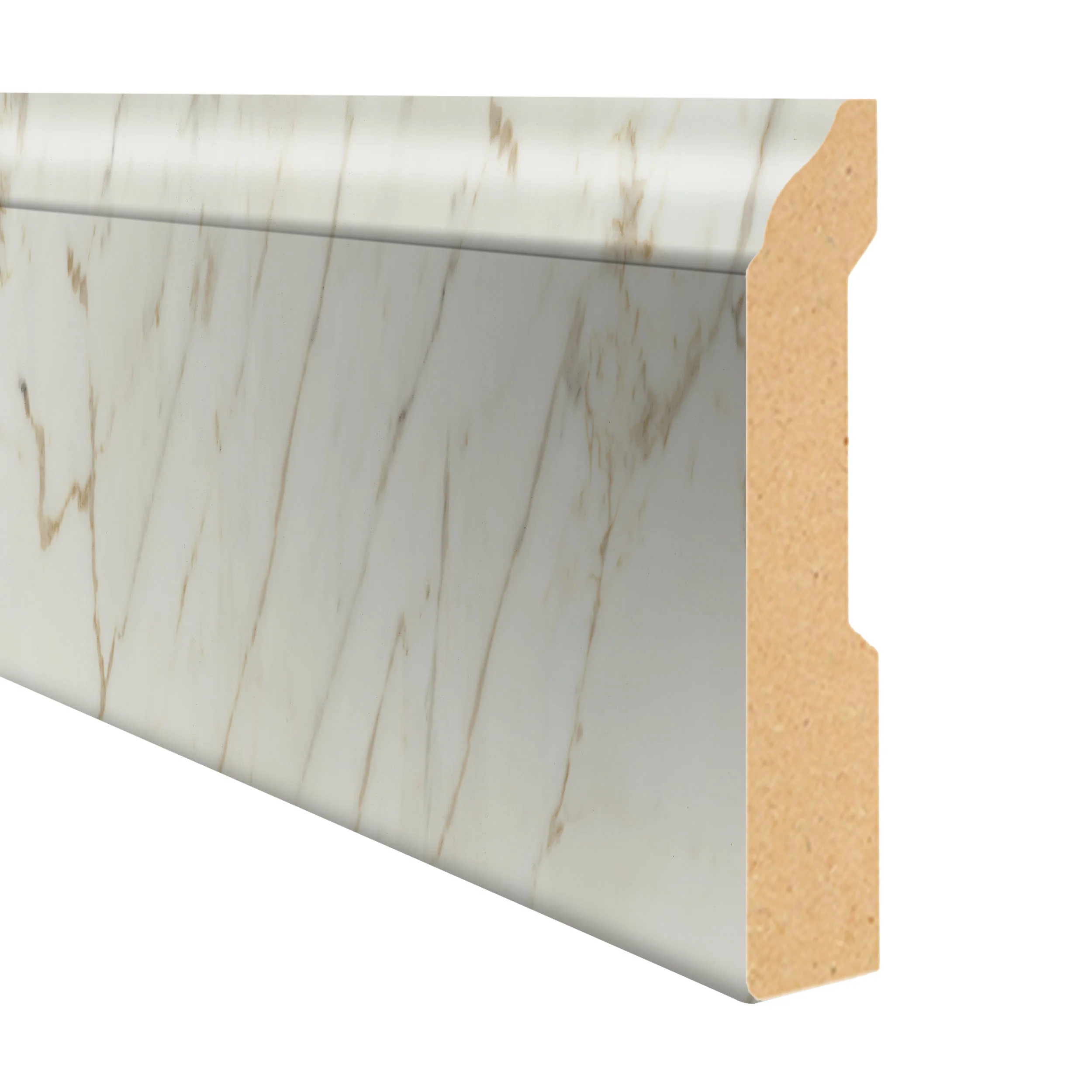 Luna Bianca 3.25 in wide x 7.5 ft Length Baseboard