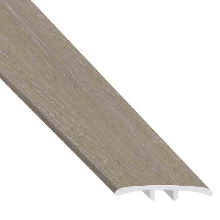 Moonflower Bay Oak Hybrid Resilient Waterproof 1.77 in wide x 7.5 ft Length Low Profile T-Molding