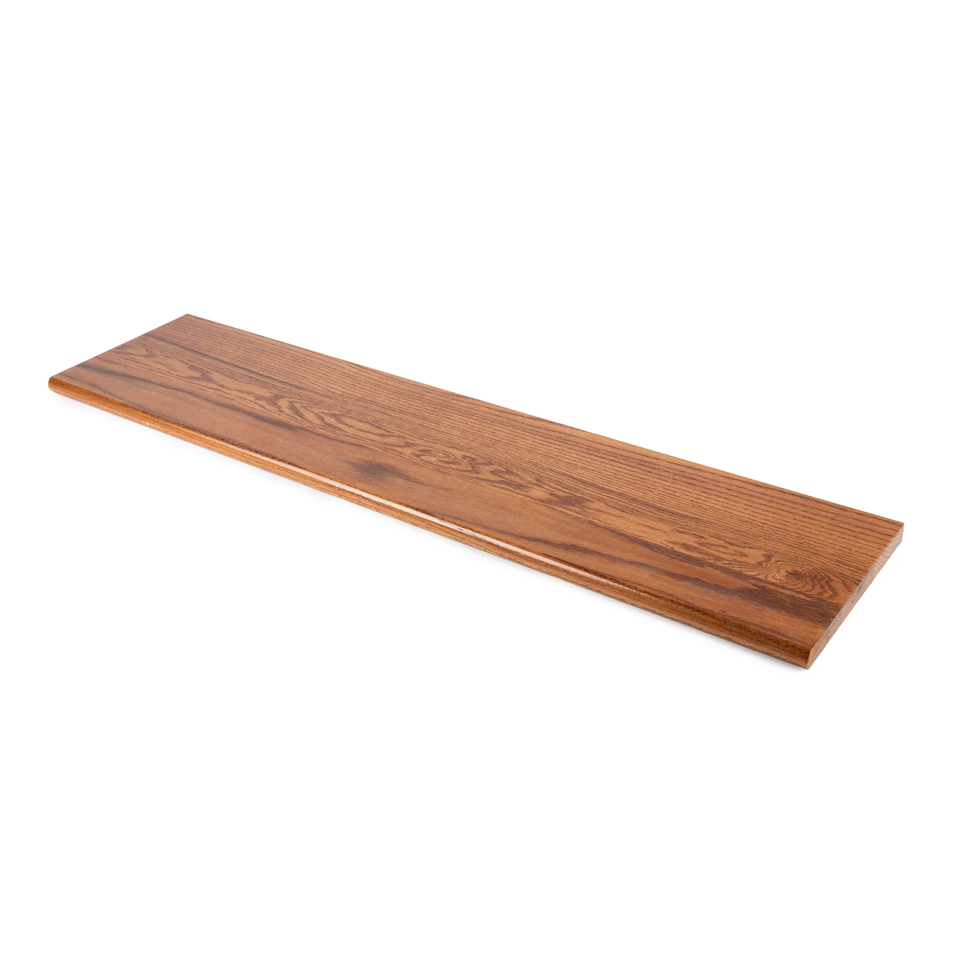 Prefinished Classic Gunstock Oak 1 in. Thick x 11.5 in. Wide x 48 in. Length Tread