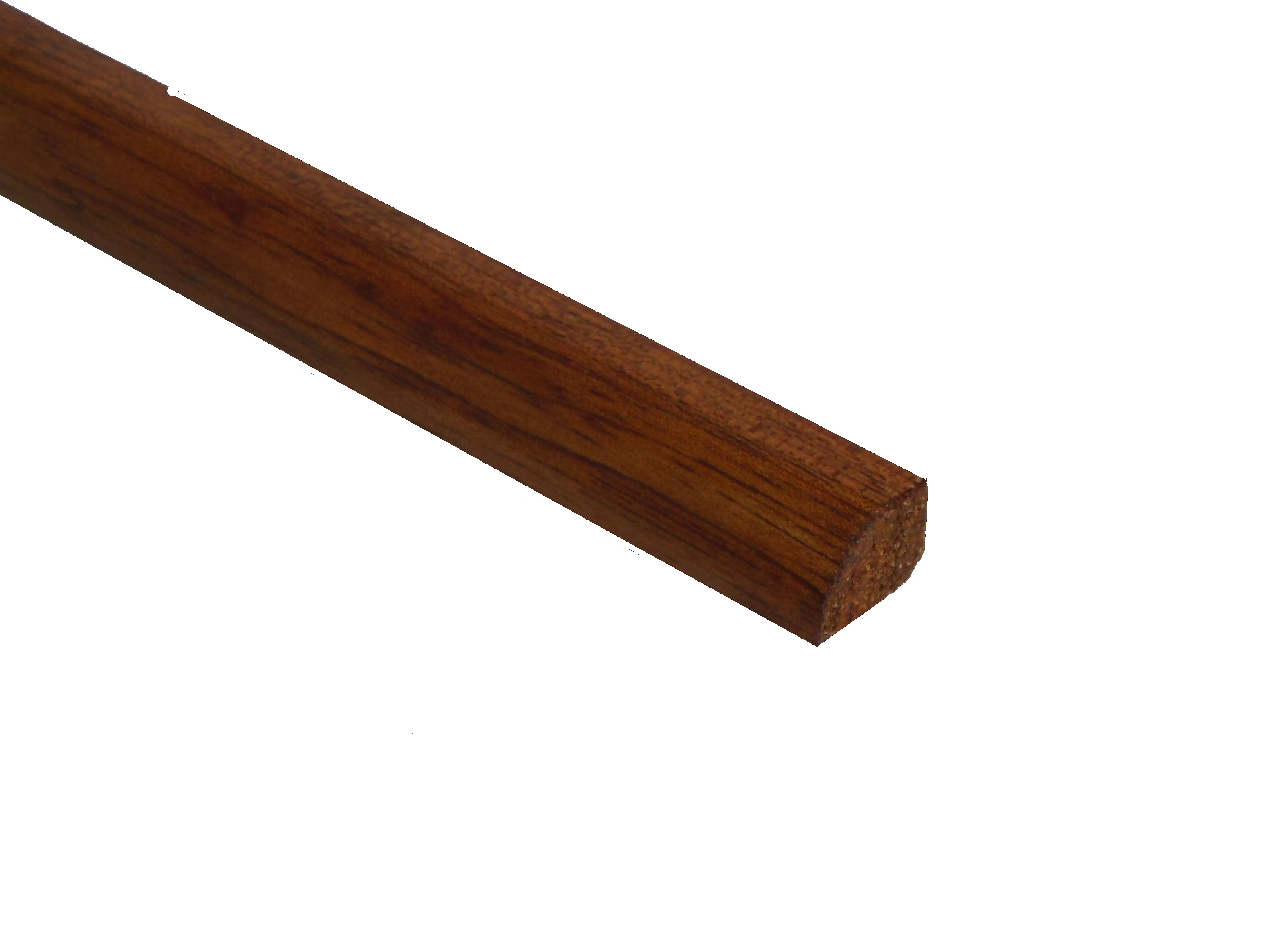 Prefinished Copper Hevea 3/4 in. Tall x 0.5 in. Wide x 6.5 ft. Length Shoe Molding