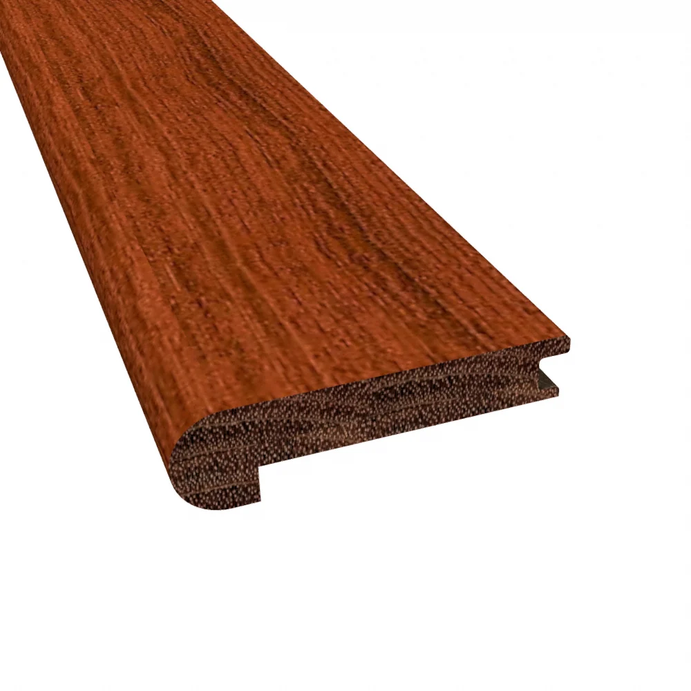 Prefinished Cumaru 1/2 in. Thick x 2.75 in. Wide x 6.5 ft. Length Stair Nose - Image 2