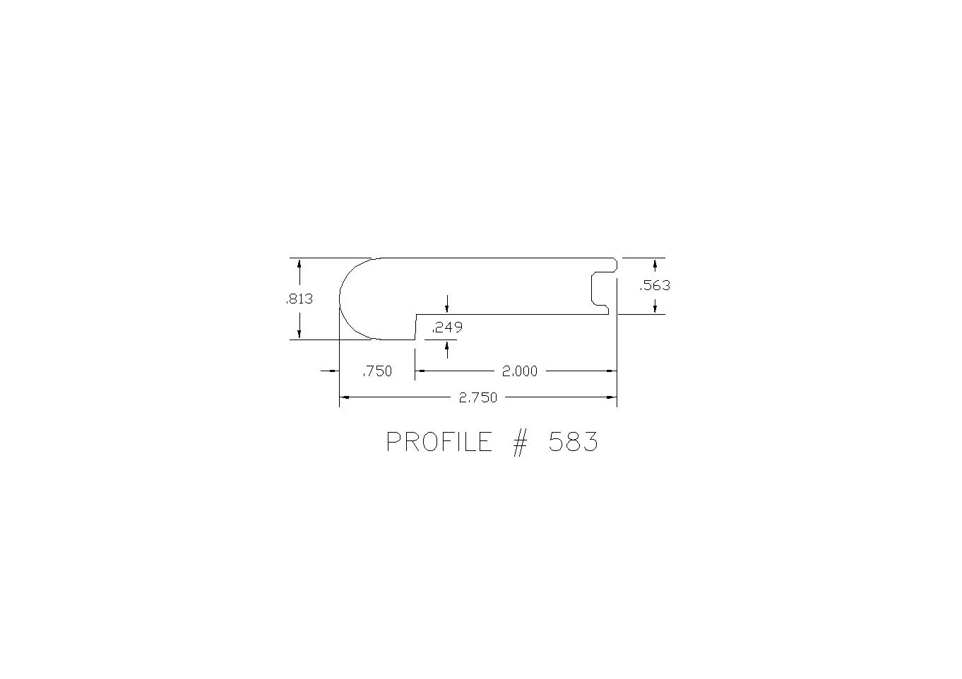 Prefinished Misty Brazilian Oak Hardwood 9/16 in. Thick x 2.75 in. Wide x 78 in. Length Stair Nose - Image 2
