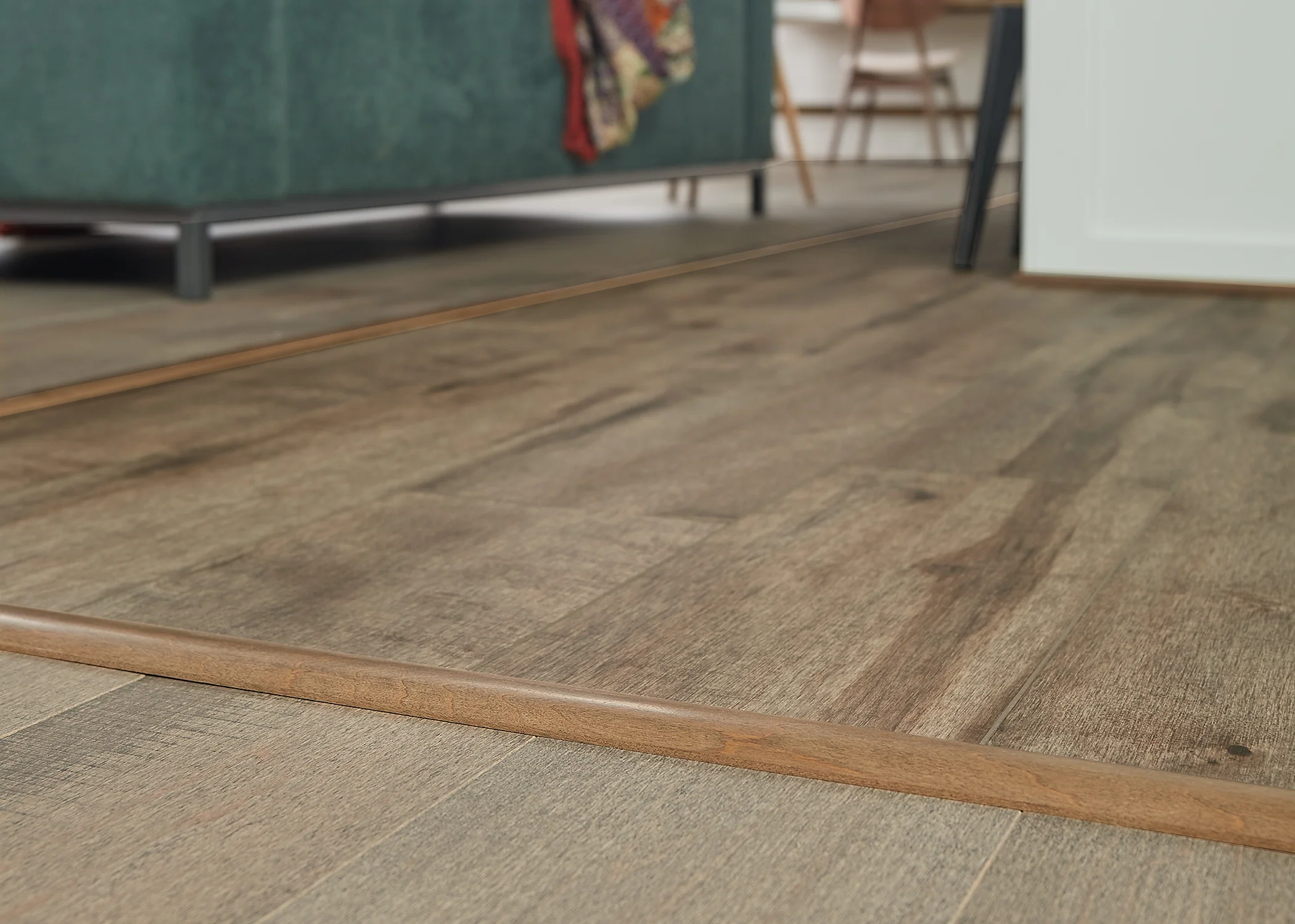 Prefinished Rattan Maple 2 in. Wide x 6.5 ft. Length T-Molding - Image 2