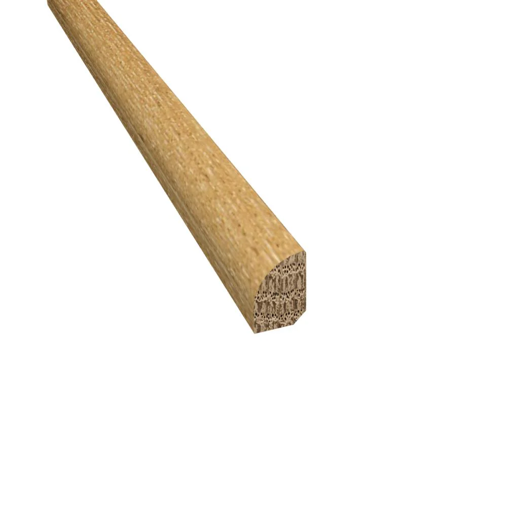 Prefinished Whispering Wheat Oak 3/4 in. Tall x 0.5 in. Wide x 6.5 ft. Length Shoe Molding