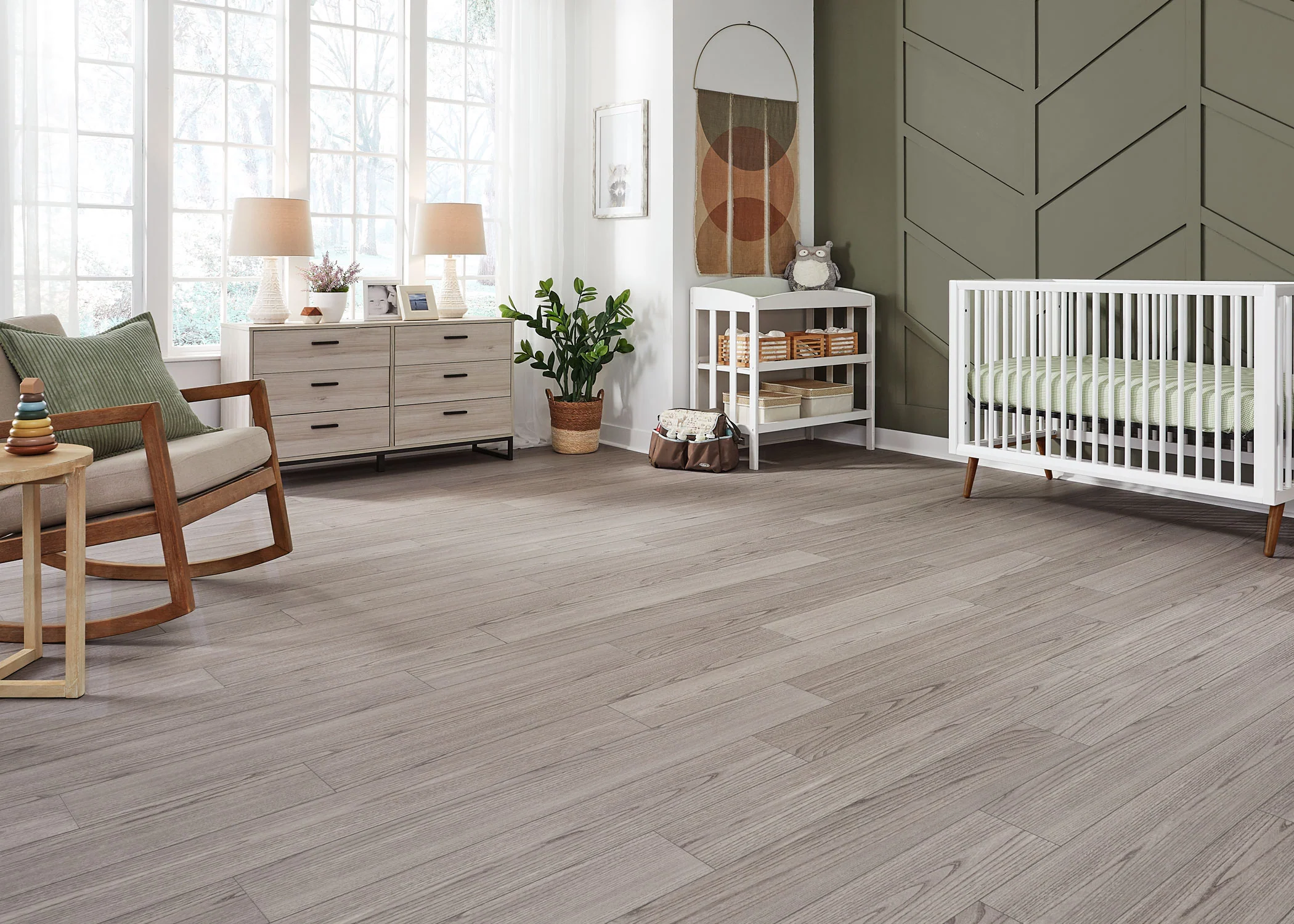 4.8mm w/pad Oslo Elm Waterproof Rigid Vinyl Plank Flooring 6.81 in. Wide x 51 in. Long - Image 2
