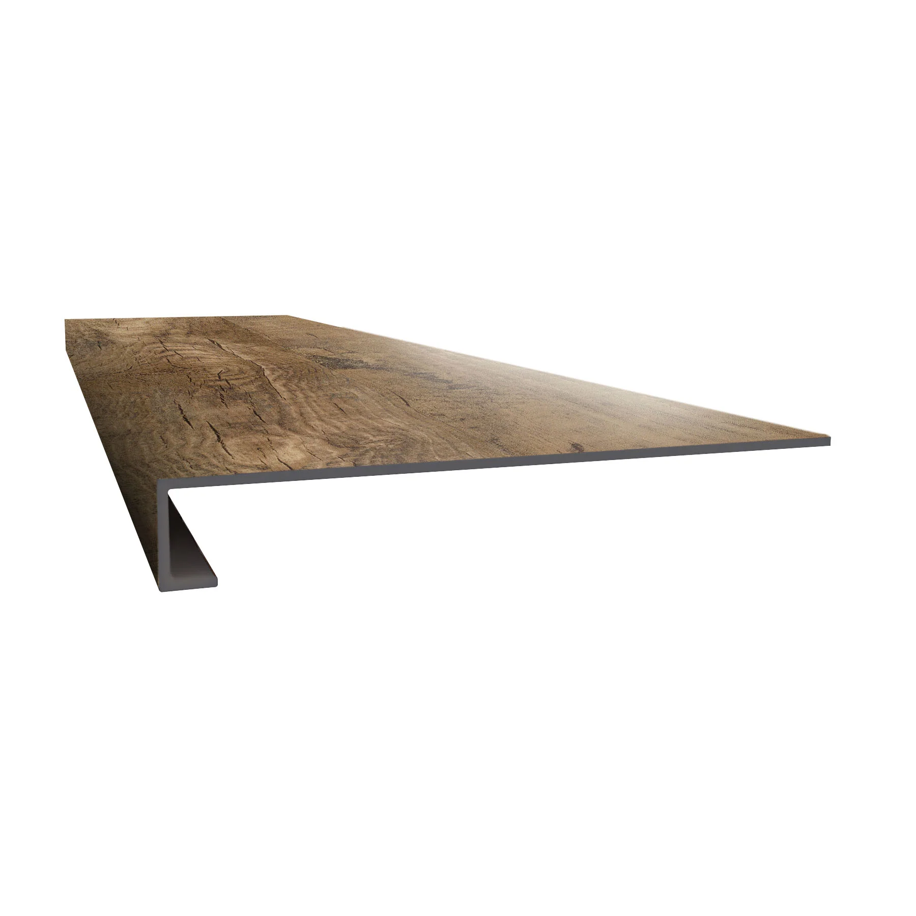 Tranquility Rustic Reclaimed Oak 48" Square Retrofit Tread