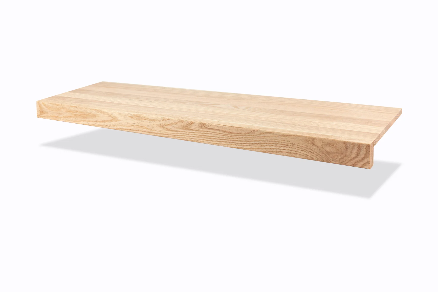 Unfinished Modern Square Nose Red Oak 5/8 in. T x 11.5 in. W x 36 in. L Retrofit Stair Tread