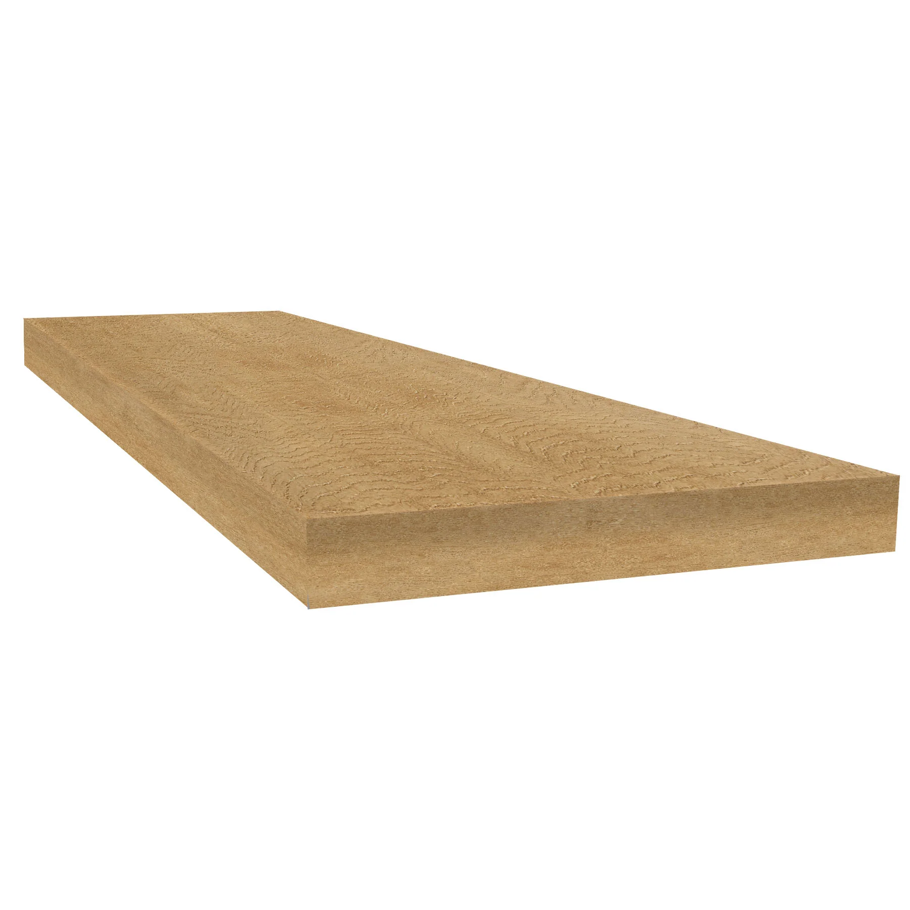 Woodley Oak 48" inch Square Retrofit Tread with Return